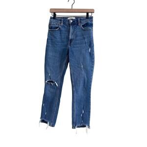 Abercrombie & Fitch Curve Love The Skinny High Rise Ankle Cropped Jeans Size 26